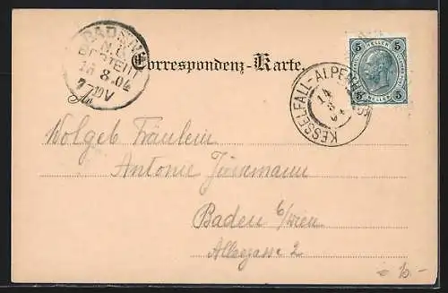 AK Kaprun, Kesselfall Alpenhaus im Kaprunerthal