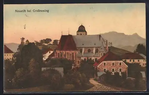 AK Neustift bei Grossraming, Ortsansicht mit Kirche