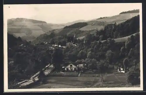 AK Edlitz /N.-Oe., Blick auf den Ort mit Erholungsheim Bothe