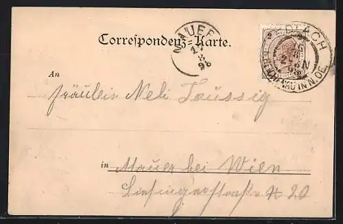 AK Breitenstein /Semmering, Ortsansicht mit Viadukt