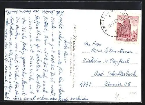 AK Zwettl /O. Ö., Pension Sonnenhof, Innen- und Aussenansicht