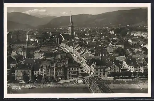 AK Villach, Blick über die Dächer