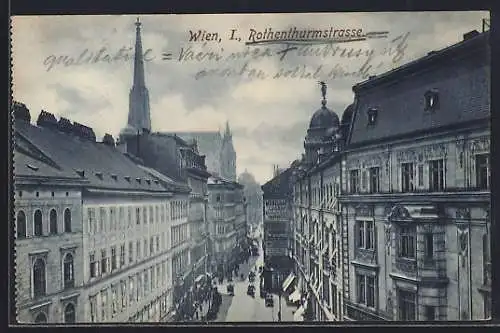 AK Wien, Blick in die Rothenturmstrasse