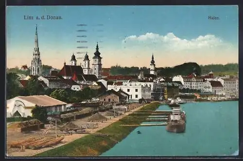 AK Linz a. d. Donau, Hafen