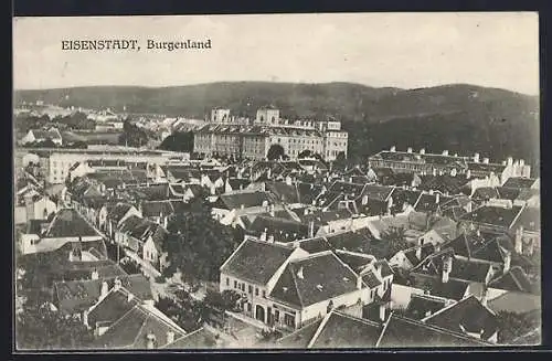AK Eisenstadt, Blick über die Dächer der Stadt