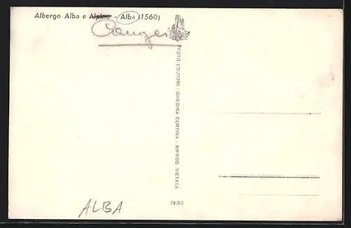 AK Alba, Albergo Alba e Alpino