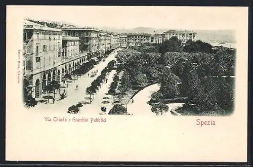 AK Spezia, Via Chiodo e Giardini Pubblici