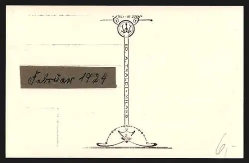 AK Genova, Hotel Miramare mit Strassenbahn