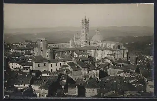 AK Siena, Ortsansicht aus der Vogelschau