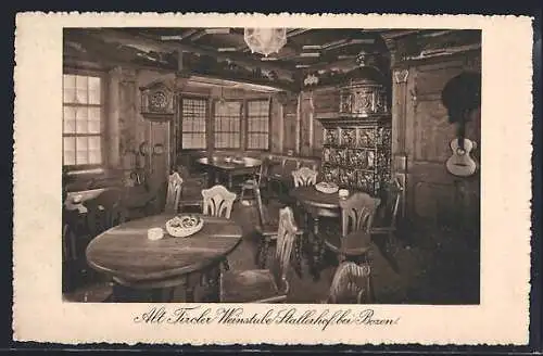 AK Bozen, Restaurant Weinstube Stallerhof, Innenansicht
