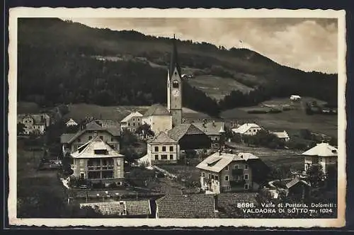 AK Valdaora di Sotto /Valle di Pusteria, Teilansicht mit Kirche