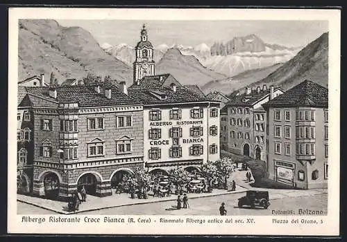 AK Bolzano, Albergo Ristorante Croce Bianca, Piazza del Grano 3
