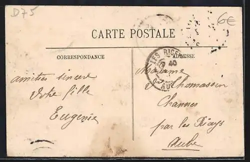 AK Paris, Inondations de janvier 1910, Gare Saint-Lazare et Place de Rome