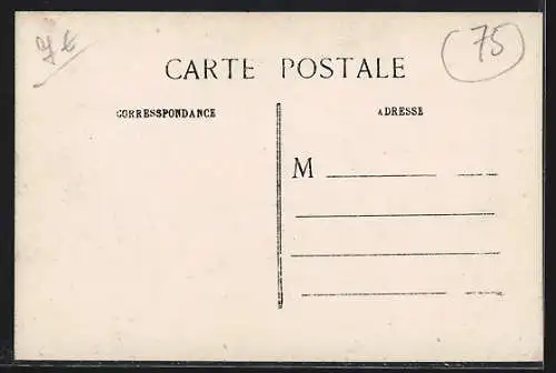 AK Paris, Inondation de la rue de Bièvre, janvier 1910