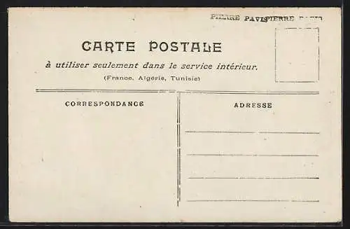 AK Paris, Passerelle de l`Esplanade des Invalides lors de l`inondation de janvier 1910