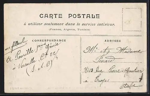AK Paris, Rue de Lille inondée lors de la crue de 1910