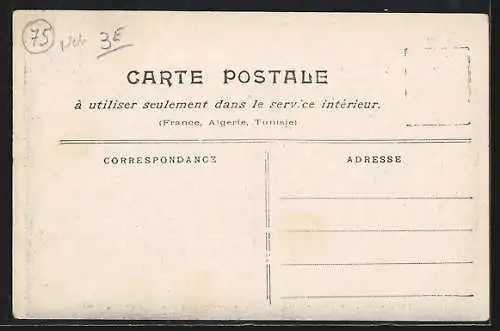AK Paris, Inondation de 1910 au Restaurant Ledoyen (Champs-Élysées)