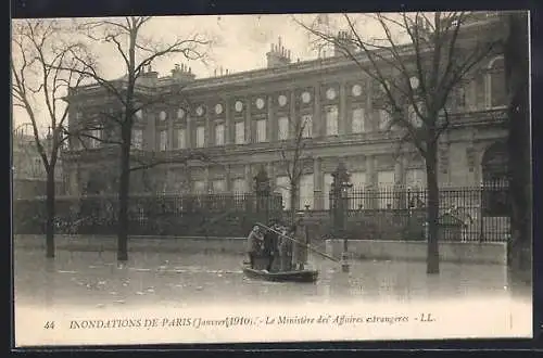 AK Paris, Inondations de janvier 1910: Le Ministère des Affaires étrangères