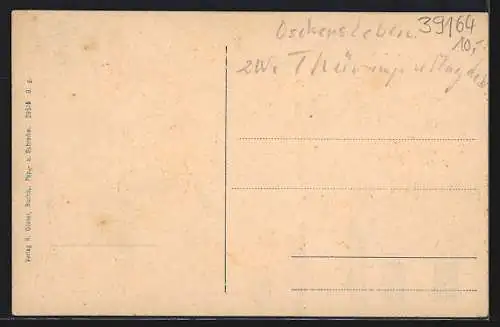 AK Seehausen /Wzl., Alter Wachtturm und Postamt