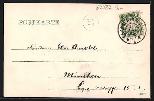 AK Frankenthal / Rhein, Amtsgericht und Post mit Strassenpartie