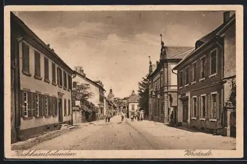 AK Kirchheimbolanden, Vorstadt, Strassenpartie mit Passanten