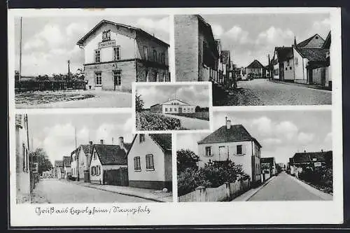 AK Erpolzheim /Saarpfalz, Strassenpartie mit Geschäft, Gebäudeansicht, Ortspartie