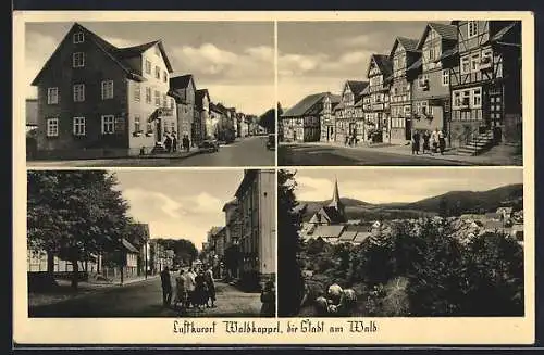 AK Waldkappel, Gasthaus Waldkappler Hof, Inh. Fritz Knieriem, Strassenpartie