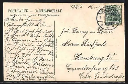 AK Dransfeld, Strassenpartie beim Mündener Tor