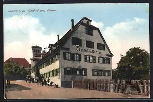 AK Stetten i. R., Ansicht vom Gasthof zum Ochsen
