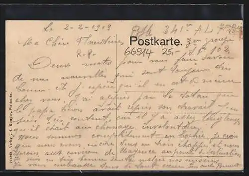AK Waldmohr /Pfalz, Kgl. Amtsgericht, Kgl. Forsthaus und Hauptstrasse