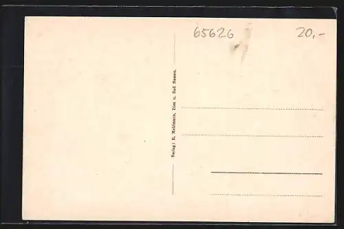 AK Birlenbach / Lahn, Handlung von H. Kröller, Bäckerei & Wirtschaft von W. Schmidt, Totalansicht