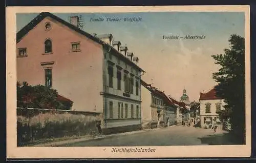 AK Kirchheimbolanden, Familie Theodor Wolffstift in der Alleestrasse