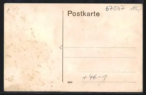 AK Worms, Strassenbahn in der Kaiser Wilhelm-Strasse
