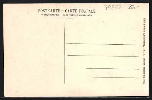 AK Hölzlebruck, Gasthaus z. Posthäusle v, Karl Reichmann, Gartenwirtschaft und Gesamtansicht