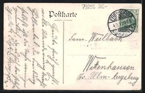 AK Falkensteig i. Höllental, Gasthaus z. Falkensteiner Burg, Bes. Otto Maier, Wanderweg