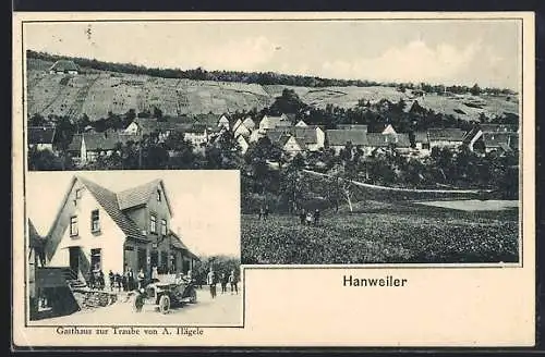 AK Hanweiler / Württ., Gasthaus zur Taube von A. Hägele, Teilansicht