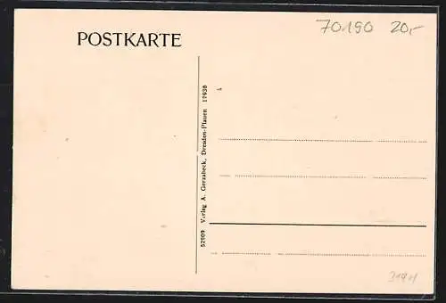AK Stuttgart-Berg, Gasthaus Karl Discher, Oberestrasse 10