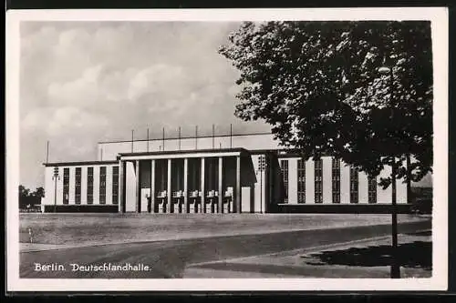 AK Berlin-Charlottenburg, Deutschlandhalle, Vorderansicht