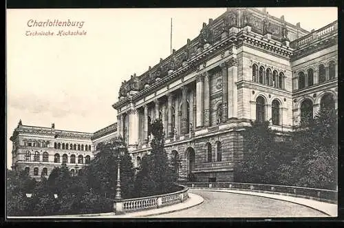 AK Berlin-Charlottenburg, vor der Technischen Hochschule