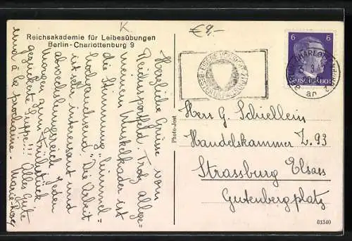 AK Berlin-Charlottenburg, Reichsakademie für Leibesübungen
