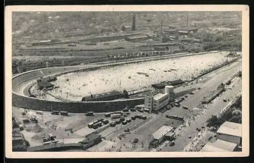AK Berlin, Avus-Einfahrt und Nordschleife, Rennstrecke