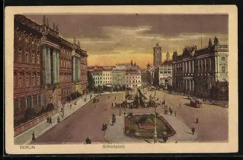 AK Berlin, Schlossplatz aus der Vogelschau