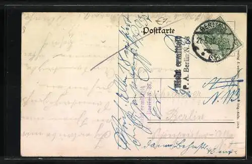 AK Berlin-Wedding, Virchow-Krankenhaus, Hauptallee, Blick auf die Kapelle