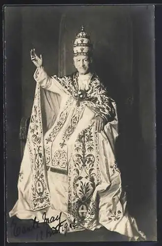 AK Der gekrönte Papst Leo XIII.