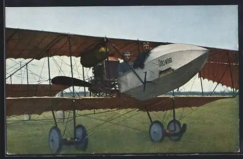 AK Lindpaintner auf Doppeldecker, Otto No. 61
