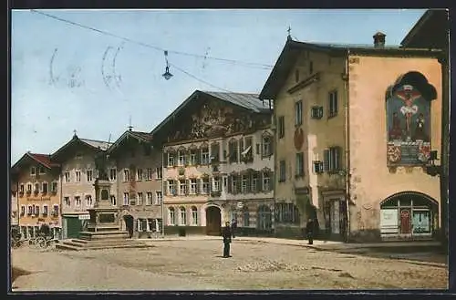 AK Bad Tölz, Marktstrasse (Moralt und Lindnerhaus)