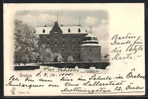 AK Örebro, Schloss im Winter