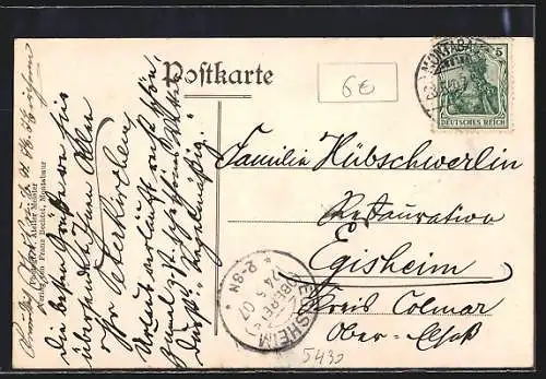 AK Montabaur, Ortsansicht mit Feldern