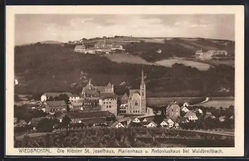 AK Waldbreitbach, Blick auf die Klöster St. Josefhaus, Marienhaus und Antoniushaus