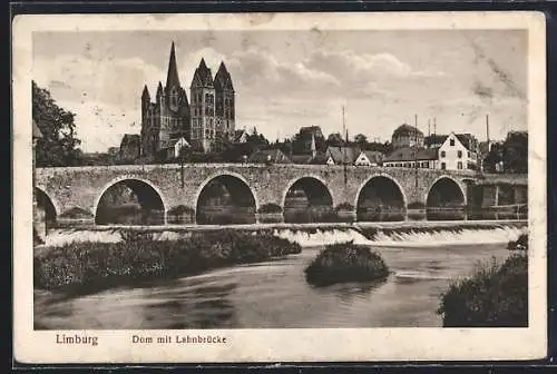 AK Limburg / Lahn, Dom mit Lahnbrücke